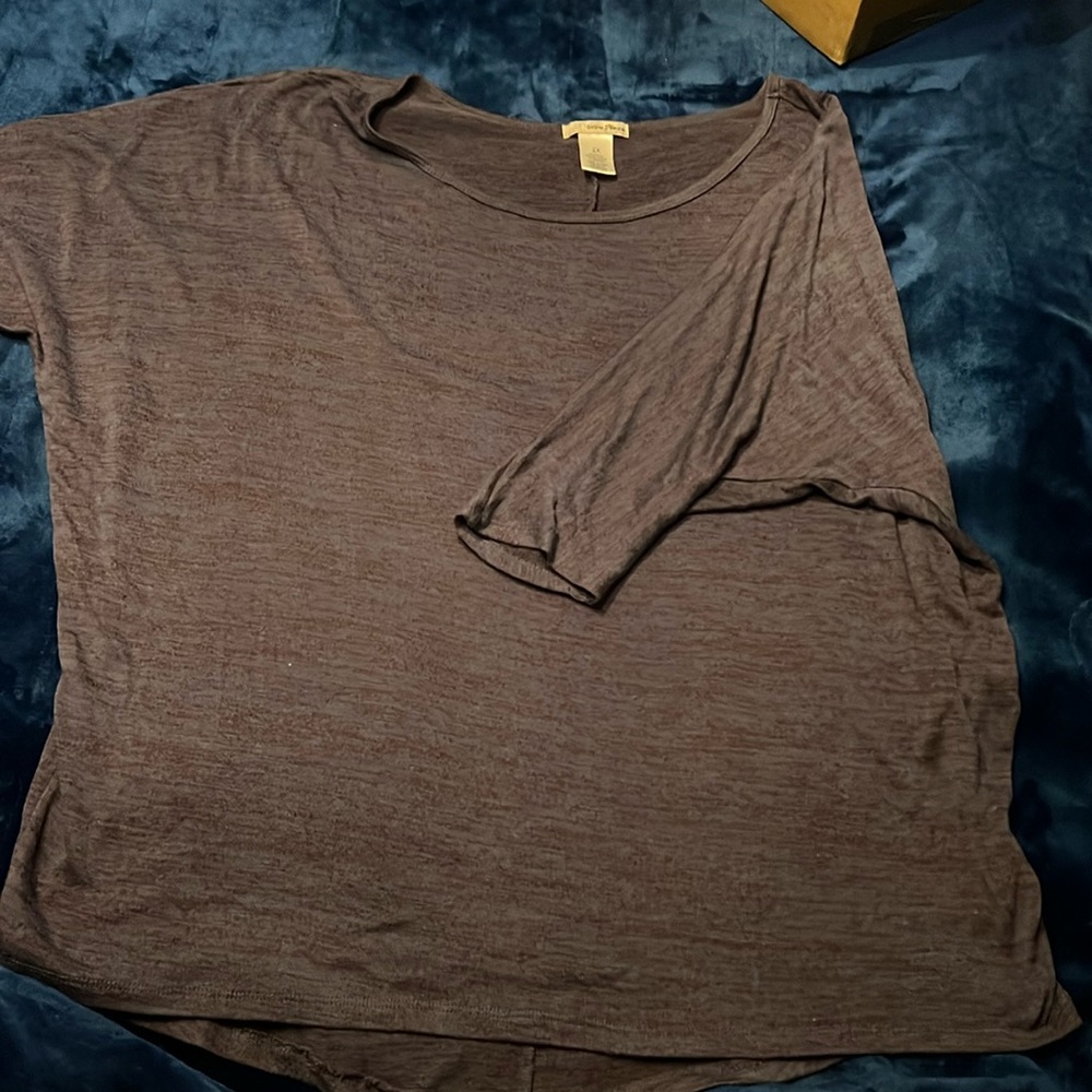 2x drop shoulder top